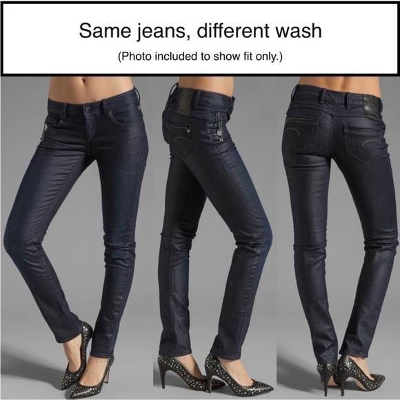 G-Star Jeans “Midge Rover Skinny” Style 5204 Women’s Size 26 Moto Distressed EUC - Picture 9 of 10